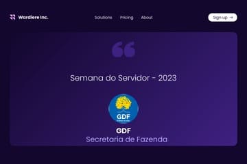 Cartão da Semana do Servidor 2023, do Governo do Distrito Federal Cartão da Semana do Servidor 2023, do Governo do Distrito Federal